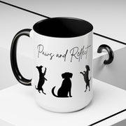 'Paws and Reflect' Dogs Accent Coffee Mug