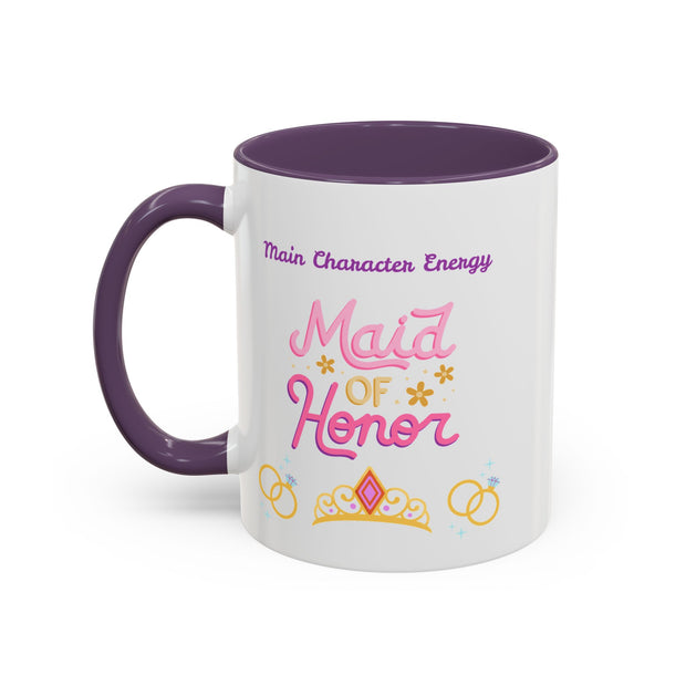 'Main Character Energy: Maid of Honor' Accent Coffee Mug