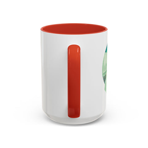 Green Planet Wrapped In A Bow Accent Coffee Mug