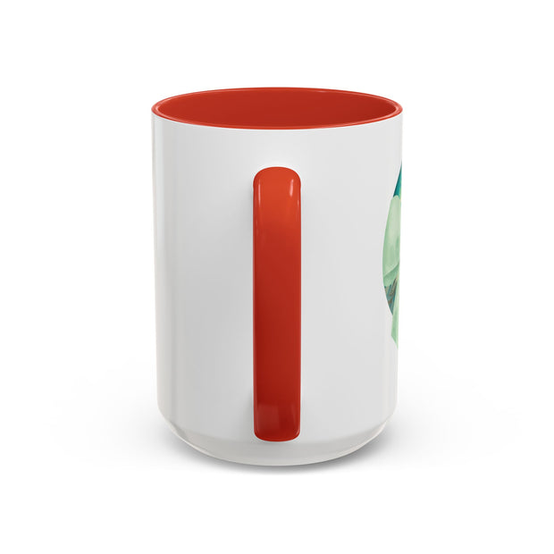 Green Planet Wrapped In A Bow Accent Coffee Mug
