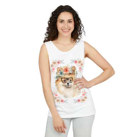 Geeky Goddess Pomeranian Unisex Tank Top