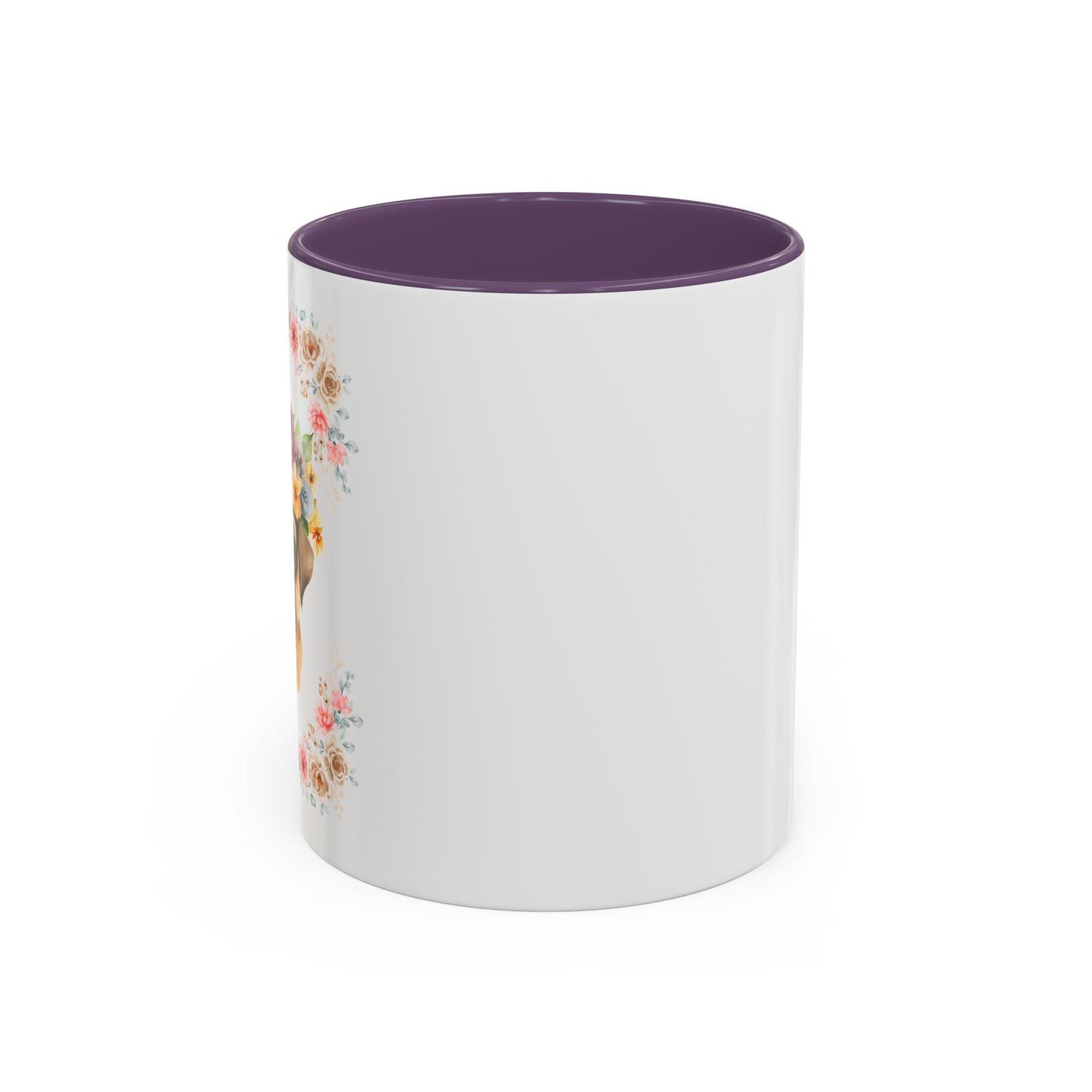Geeky Goddess Pug Accent Coffee Mug