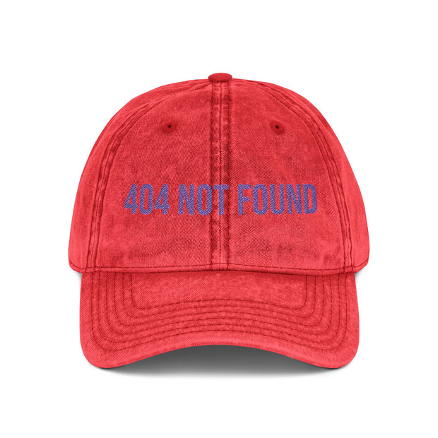 '404 NOT FOUND' Vintage Embroidered Cap
