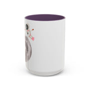 Astronaut Flying To The Moon Accent Coffee Mug