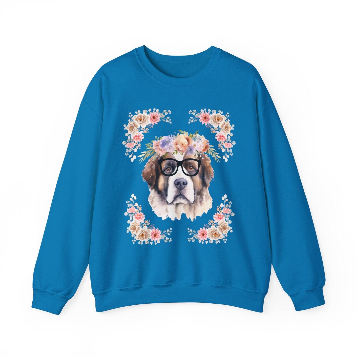 Geeky Goddess Saint Bernard Unisex Crewneck Sweatshirt