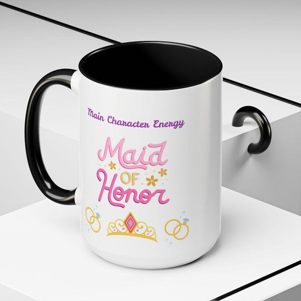 'Main Character Energy: Maid of Honor' Accent Coffee Mug
