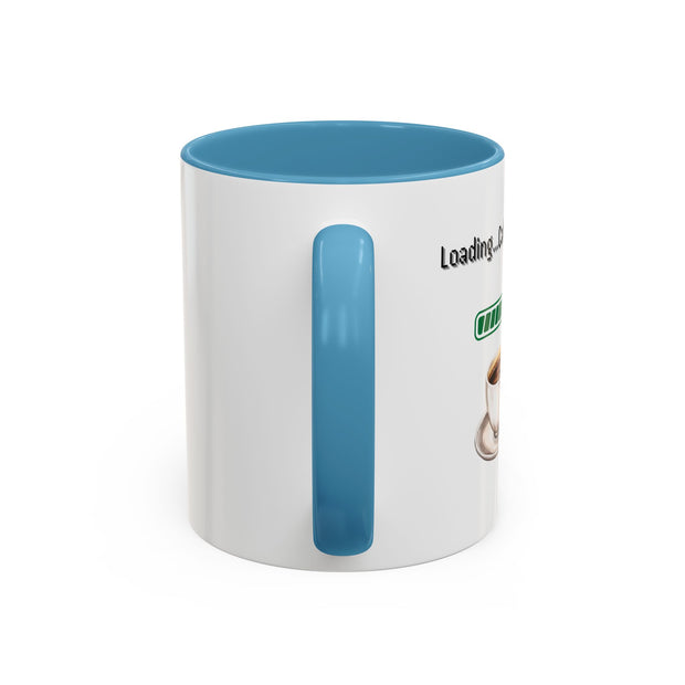 'Loading...Caffeine Boost' Accent Coffee Mug