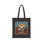'Wild West Gamer' Cotton Canvas Tote Bag