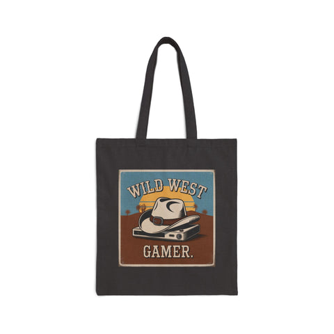 'Wild West Gamer' Cotton Canvas Tote Bag