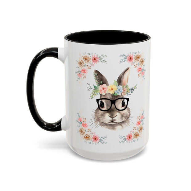 Geeky Goddess Bunny Accent Coffee Mug