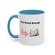 'Plot Twist Energy' Accent Coffee Mug