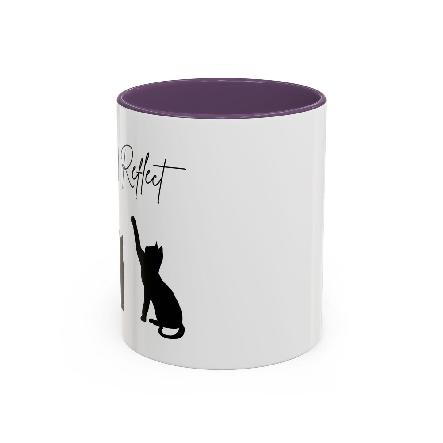 'Paws and Reflect' Cats Accent Coffee Mug