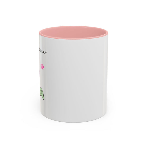 'Press Start To Slay' Accent Coffee Mug