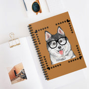 Geeky Good Siberian Husky Spiral Notebook