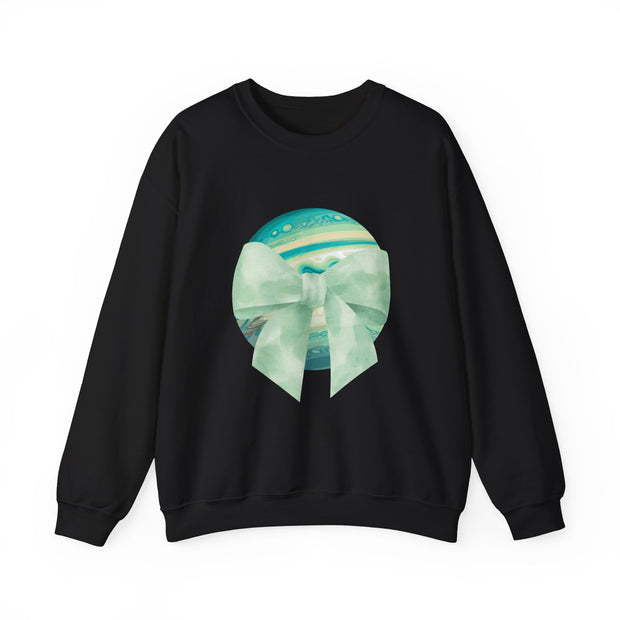 Green Planet Wrapped In A Bow Unisex Crewneck Sweatshirt