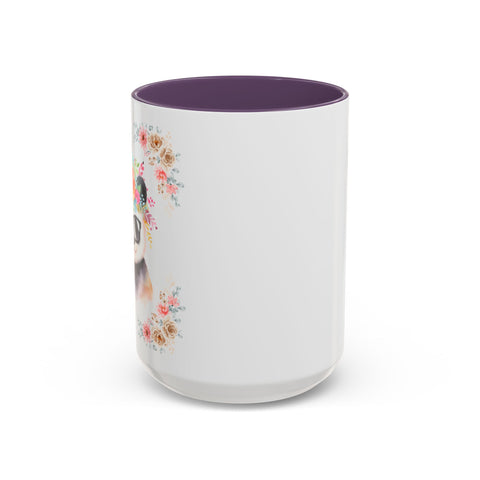 Geeky Goddess Panda Accent Coffee Mug