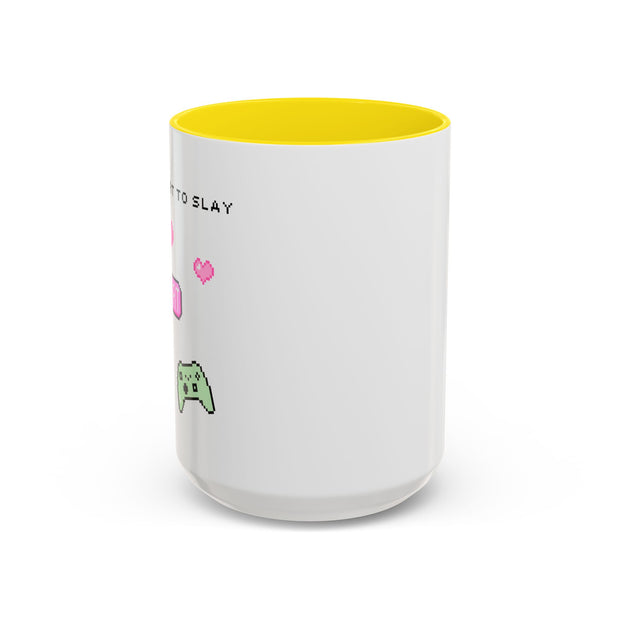 'Press Start To Slay' Accent Coffee Mug