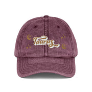 'Taurus' Vintage Embroidered Cap