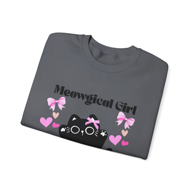 'Meowgical Girl' Unisex Crewneck Sweatshirt