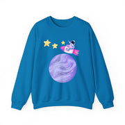 Astronaut Taking Off In Space Unisex Crewneck Sweatshirt