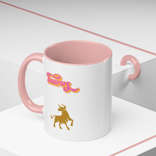 'Taurus' Zodiac Accent Coffee Mug