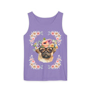 Geeky Goddess Pug Unisex Tank Top