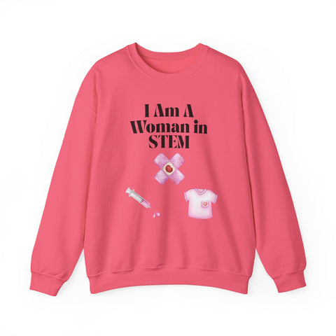 'I Am A Woman In STEM' Nurse Unisex Crewneck Sweatshirt