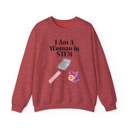 'I Am A Woman in STEM' Mathematics Unisex Crewneck Sweatshirt