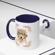 Geeky Goddess Golden Retriever Accent Coffee Mug