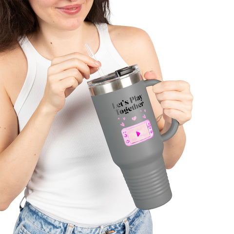 'Let's Play Together' Insulated Travel Mug, 40oz