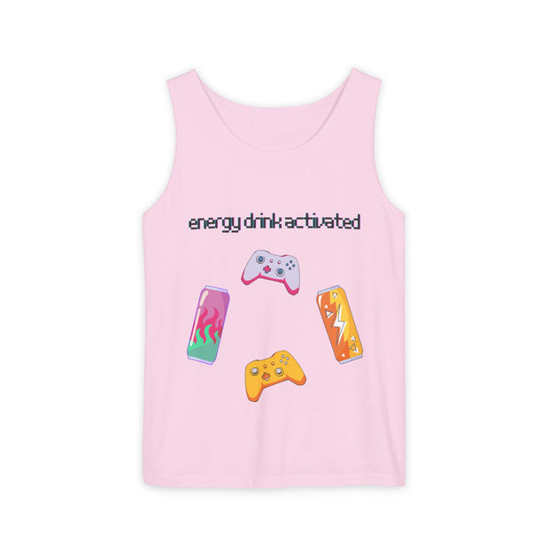 'Energy Drink Activated' Gamer Unisex Tank Top