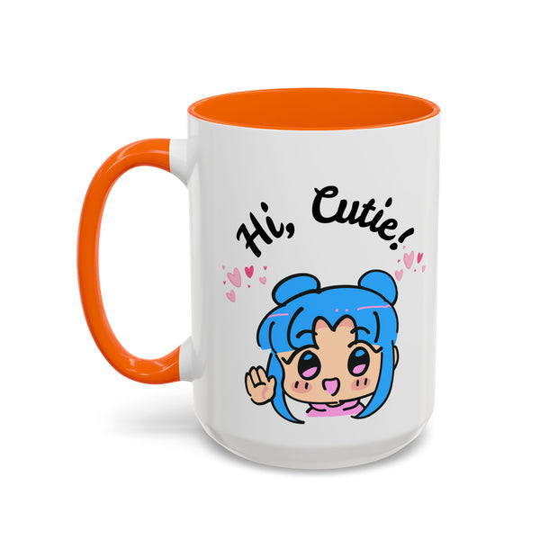 'Hi Cutie' Accent Coffee Mug