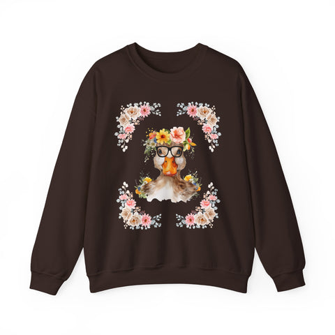 Geeky Goddess Duck Unisex Crewneck Sweatshirt