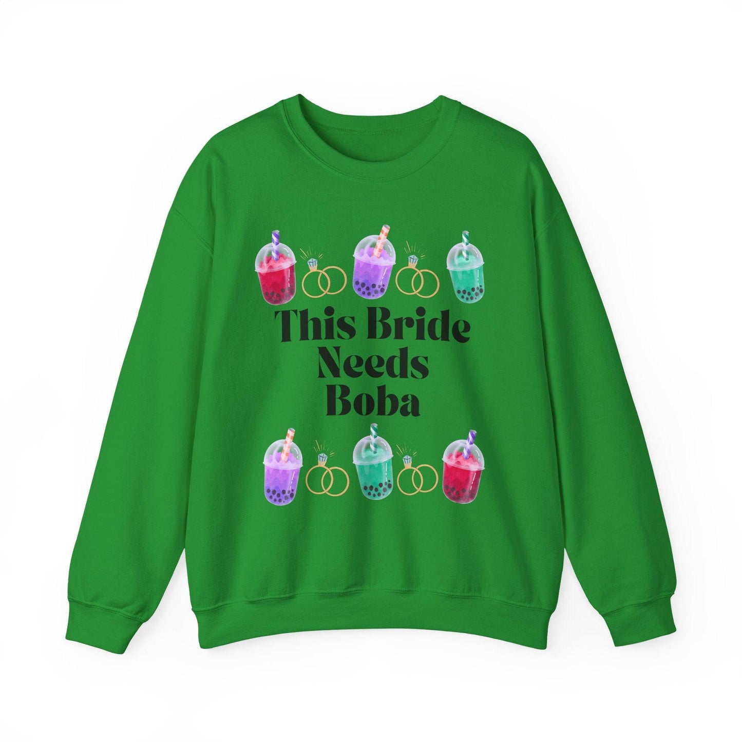 'This Bride Needs Boba' Unisex Crewneck Sweatshirt