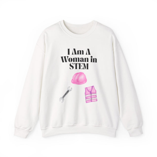 'I Am A Woman In STEM' Engineer Unisex Crewneck Sweatshirt