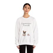 'Espawresso Yourself' French Bulldog Unisex Crewneck Sweatshirt