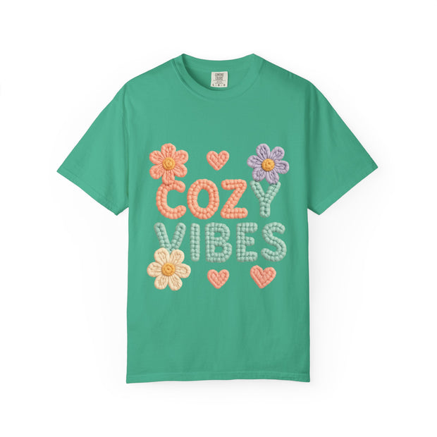 Cozy Vibes T-shirt - Unisex Garment-Dyed
