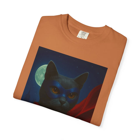 Superhero Dark Gray Cat Unisex T-shirt
