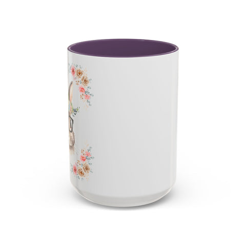 Geeky Goddess Bunny Accent Coffee Mug
