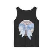 Moon Wrapped In Bow Unisex Tank Top