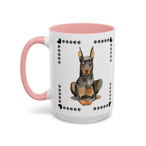 Geeky Good Doberman Accent Coffee Mug