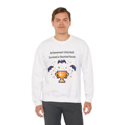 'Achievement Unlocked: Survived A Haunted House' Unisex Crewneck Sweatshirt