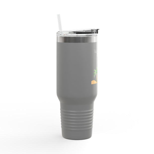 'Leveling Up My Tan' Insulated Travel Mug, 40oz