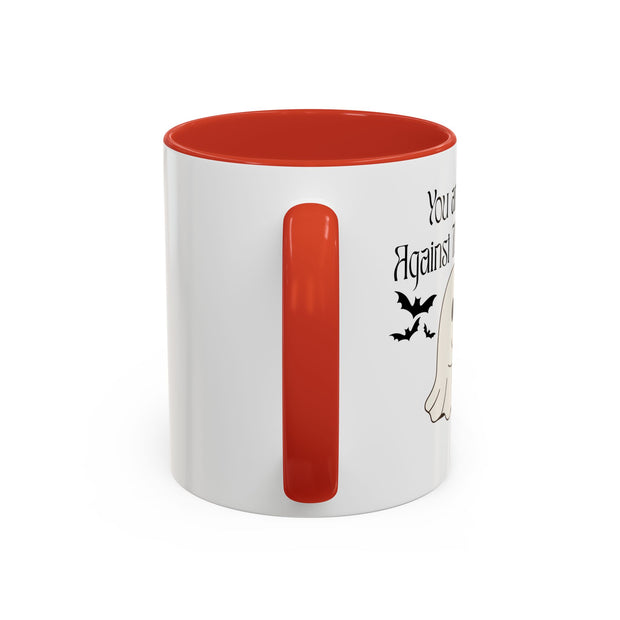 'You and Me Against The World' Accent Coffee Mug