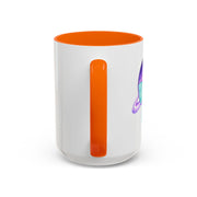 Purple Saturn Wrapped In A Bow Accent Coffee Mug