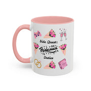 'Side Quest: Bridesmaid Duties' Accent Coffee Mug