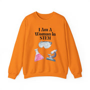 'I Am A Woman In STEM' Scientist Unisex Crewneck Sweatshirt