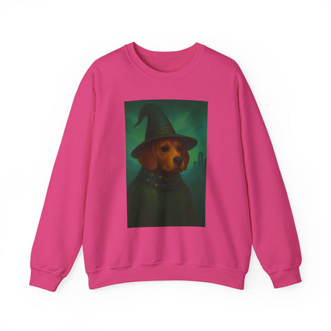 Magical Dog Beagle Wizard Sweater, Cozy Fall Fashion, Halloween Apparel, Unique Gift for Dog Lovers, Unisex Crewneck Sweatshirt