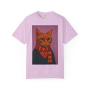 Pawgwarts Orange Cat Wizard T-Shirt