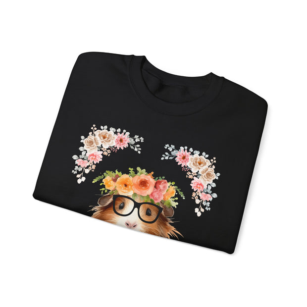 Geeky Goddess Guinea Pig Unisex Crewneck Sweatshirt